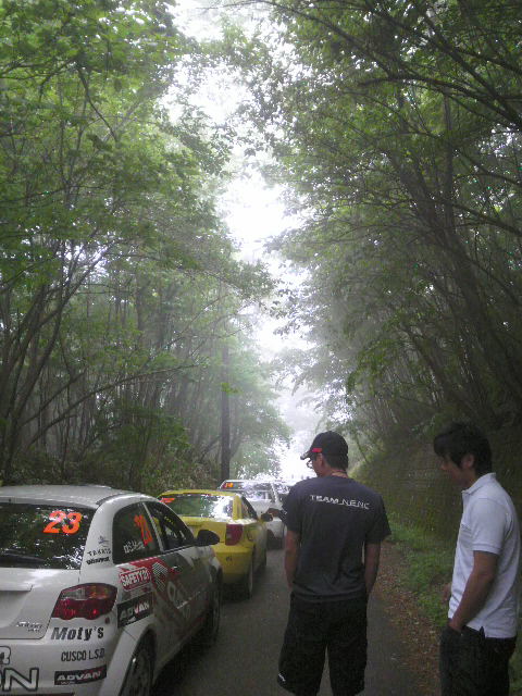全日本ラリー 福島 レッキ中