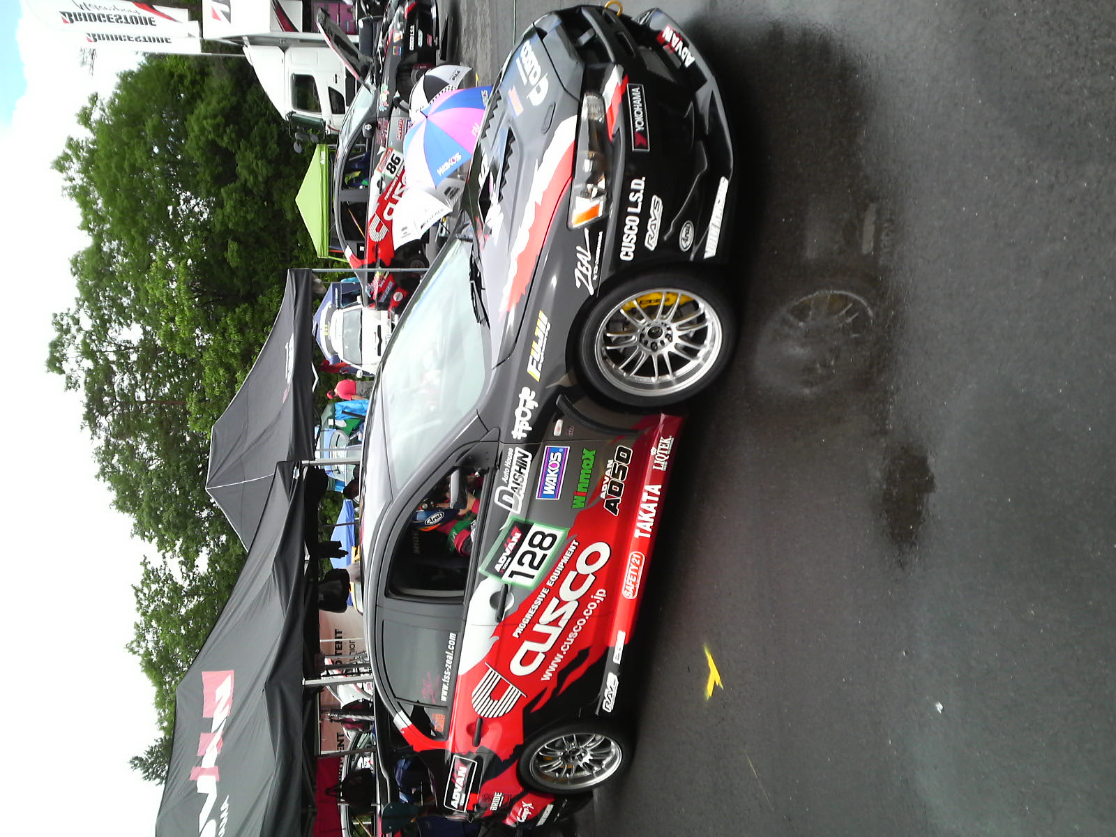 天満選手 の出走前です。