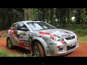 マレーシアラリー サトリアネオ動画