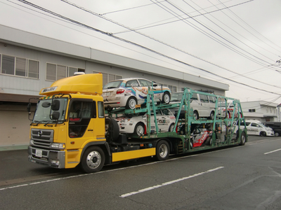 全日本ラリー久万高原へ出発