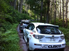 全日本ラリー福島 SS1間もなくスタート