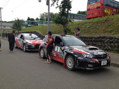 ラリー洞爺 最終サービス前