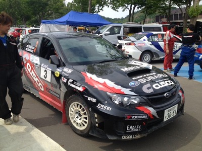 ラリー洞爺 最終セクションへ