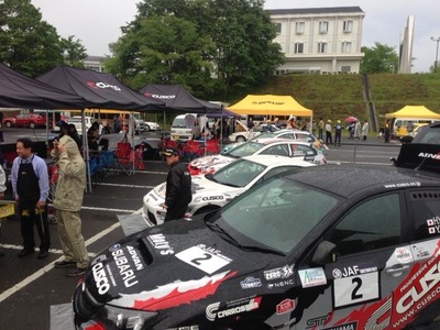 全日本ラリー 福島 スタート