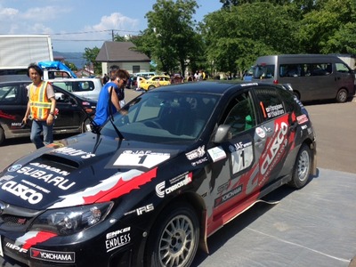 ラリー洞爺 フィニッシュ