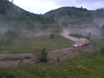 全日本ラリー第3戦ラリー洞爺SS1