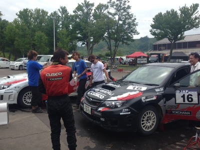 全日本ラリー第4戦 ラリー洞爺 フィニッシュ