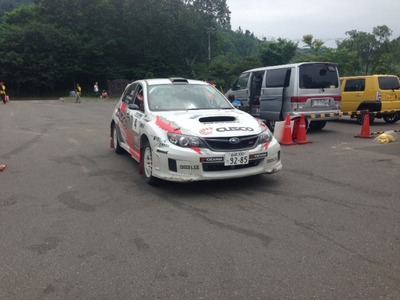 全日本ラリー第4戦 ラリー洞爺 フィニッシュ