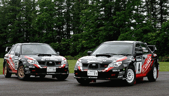 2007クスコ・ラリーNewマシン JRC仕様(左)APRC仕様(右)