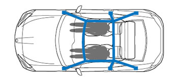 2名乗車タイプ 6点式