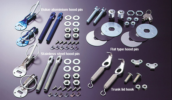 Hood pin and Trunk lid hook