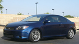 Scion tC lowered with Zero-1 coilover kit