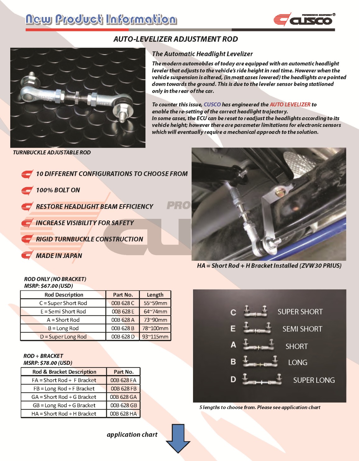 CUSCO AUTO HEADLIGHT LEVELIZER