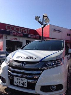 スポーツコクピット狭山さんの『CUSCO補強アイテムフェア』最終日です