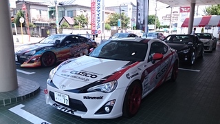 トヨタカローラ栃木カスタマイズフェアに出展出展してます。