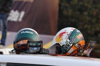 CUSCOのロゴが。誰のヘルメットでしょう？