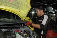 スイフト担当、渡辺メカニック