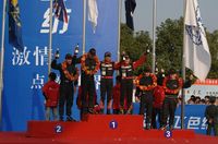 ポデュウムの真ん中は最高の気分！