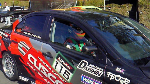 天満選手間もなく二本目走行します。