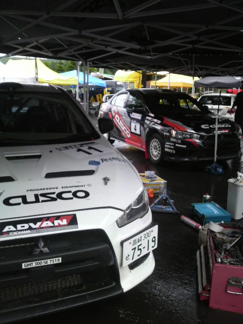 全日本ラリー洞爺 サービスパーク