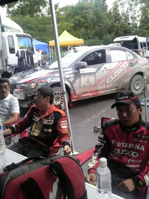 全日本ラリー洞爺最終サービス