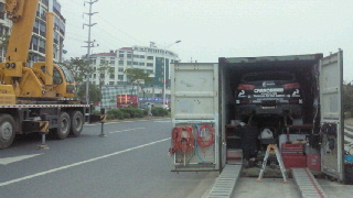 APRC中国  夕暮の到着