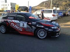 全日本ラリー唐津 DAY1最後のサービス前