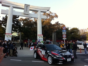 全日本ラリー唐津　安全祈願～共同記者会見