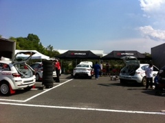 全日本ラリー福島 レッキ終了