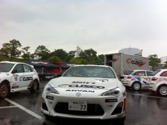 全日本ラリー福島 サービスパーク