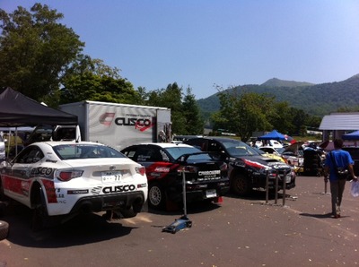 全日本ラリー洞爺 サービスパーク