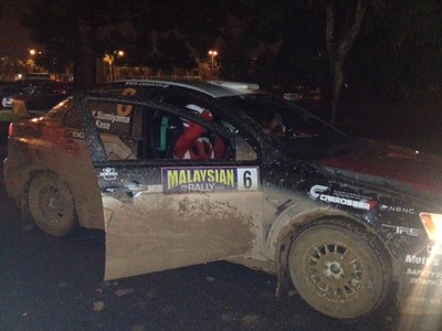 ラリーマレーシア Day1最終サービス