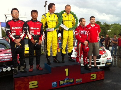 APRCポディウムフィニッシュ