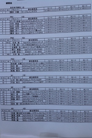 全日本ジムカーナ第8戦練習会結果