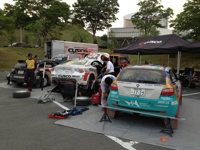 全日本ラリー福島DAY1最終サービス