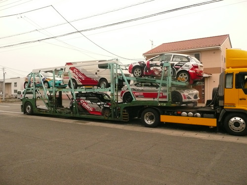 全日本ラリー福島へ向け出発