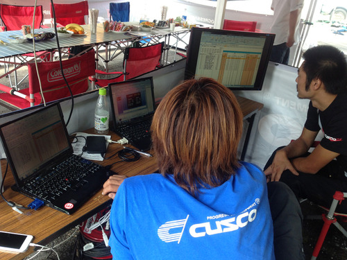 全日本ラリー第5戦　モントレー2013 in 群馬　サービスでは