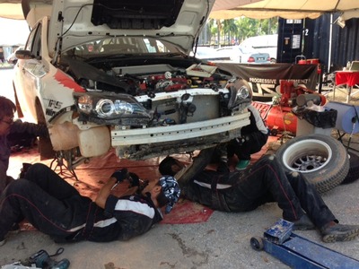 APRCマレーシアンラリー DAY1最終サービス