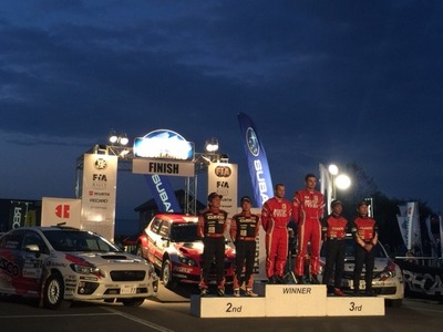 ラリー北海道ポディウムフィニッシュ！