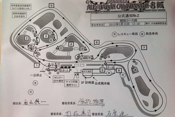 全日本ジムカーナ選手権第４戦決勝第1ヒート