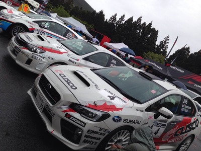 全日本ラリー第2戦 久万高原スタート前