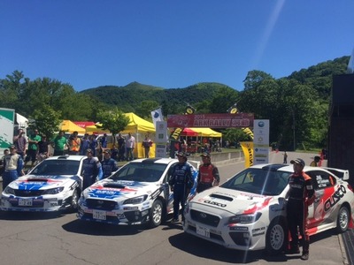 ラリー洞爺 ポディウムフィニッシュ