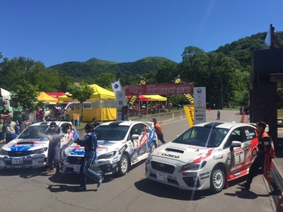 ラリー洞爺 ポディウムフィニッシュ