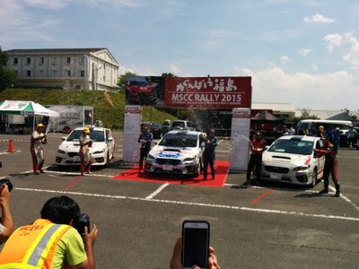 全日本ラリー第5戦福島フィニッシュ