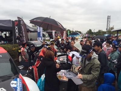 ラリー北海道 ラリーショウ開催中