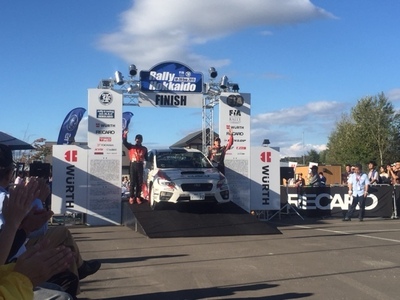 全日本ラリー ラリー北海道 フィニッシュ