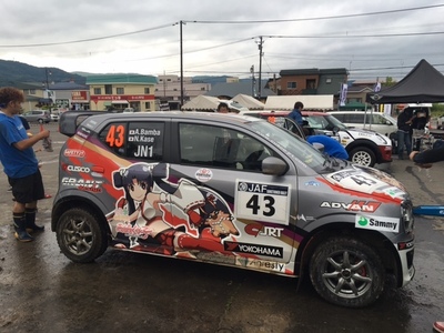 全日本ラリー ラリー洞爺 フィニッシュ