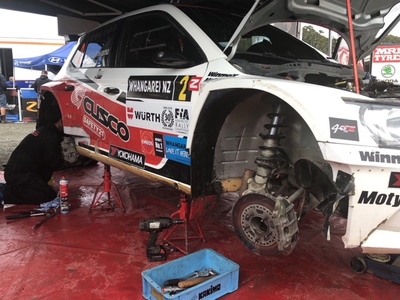 APRC RALLY ワンガレー  SS14終了