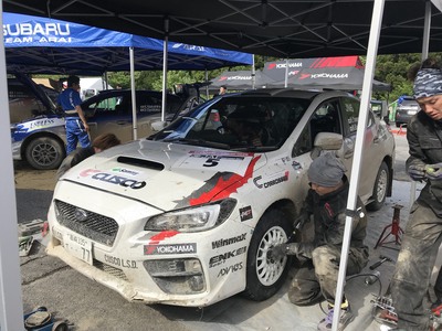 2018全日本ラリー第4戦 久万高原ラリー レグ1終了