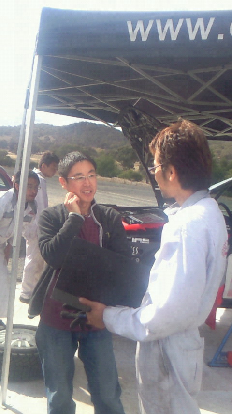 APRCキャンベラ　クルー到着